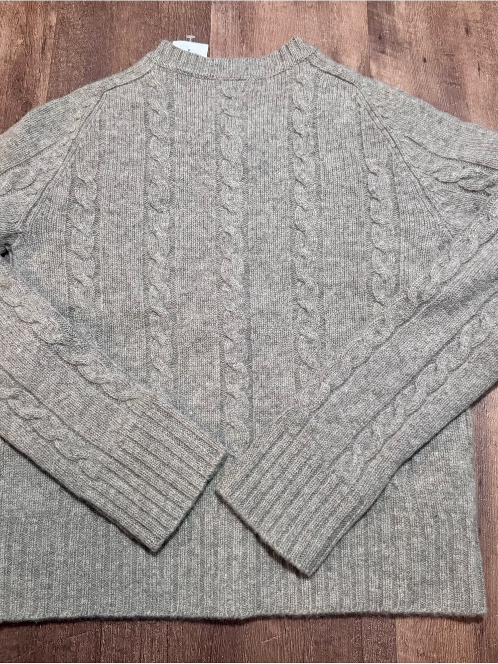 J. Crew Women's Cable-Knit Crewneck Sweater - Heather Oatmeal